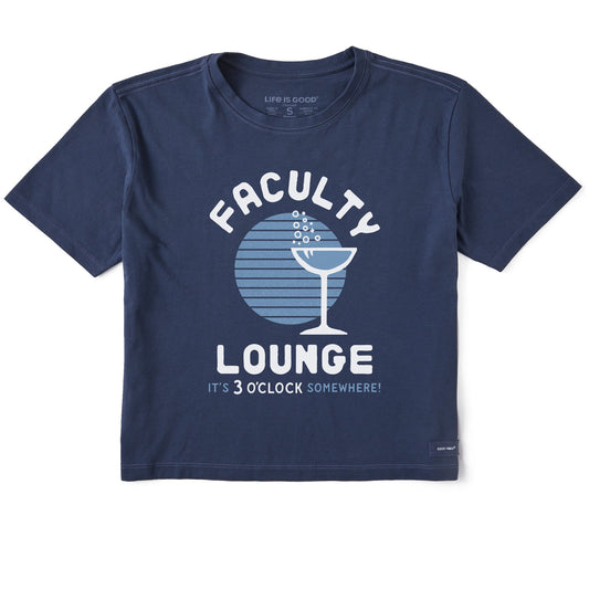 Women's Faculty Lounge Short Sleeve Crusher Boxy Tee