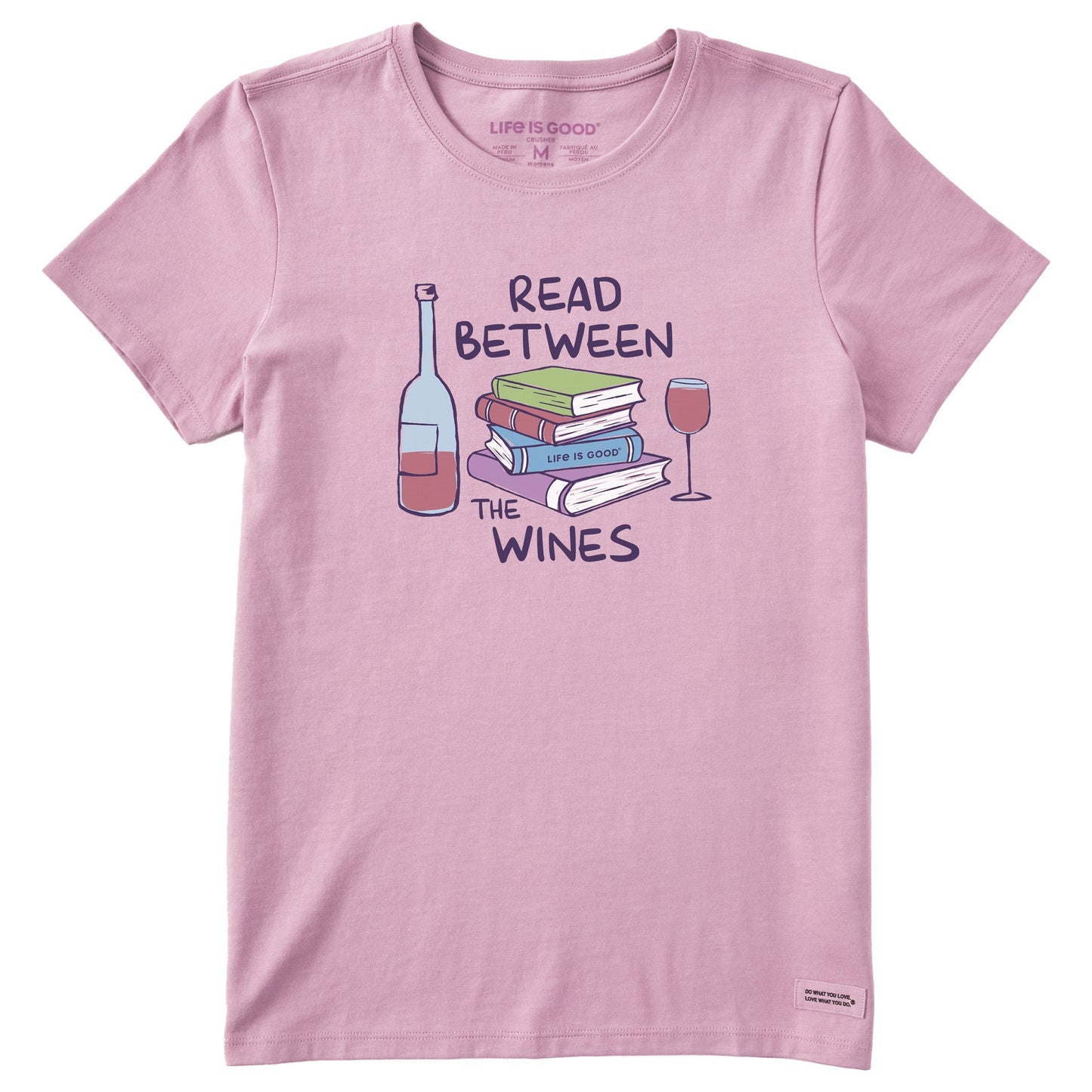 Women's Read Between the Wines Books Short Sleeve Tee