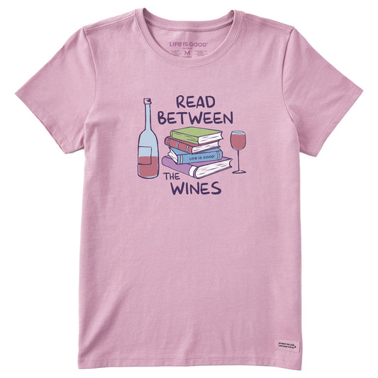 Women's Read Between the Wines Books Short Sleeve Tee