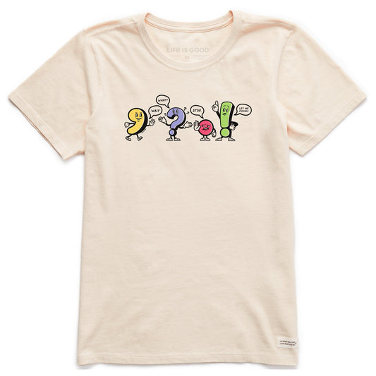 Women's Punctuation Buddies Short Sleeve Crusher Tee