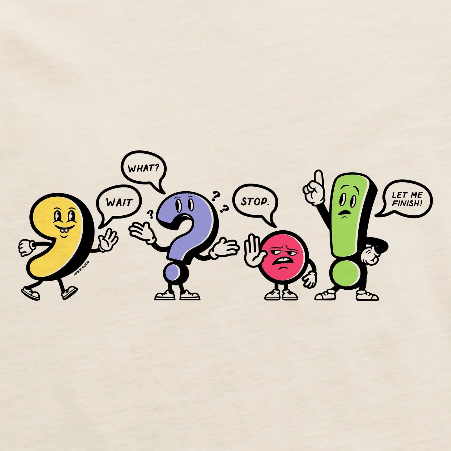 Women's Punctuation Buddies Short Sleeve Crusher Tee