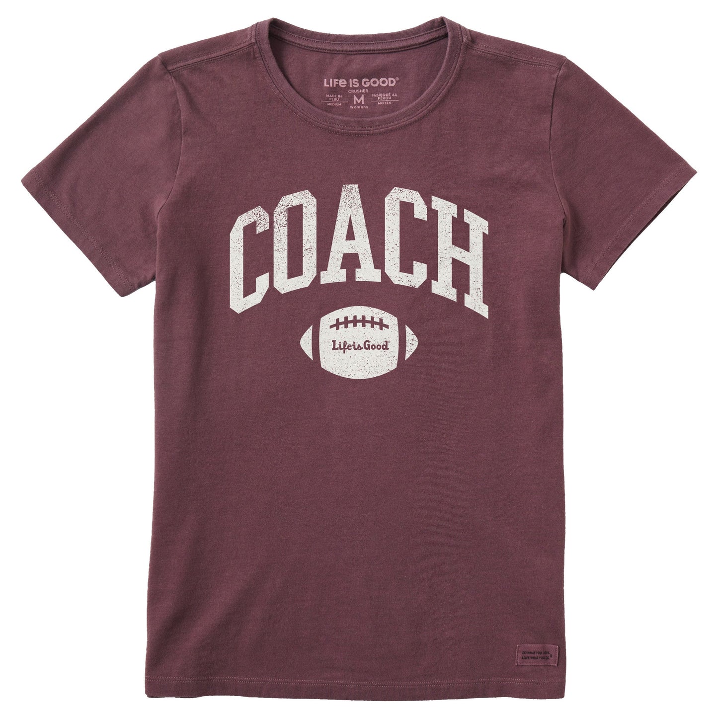 Women's Football Coach Short Sleeve Crusher Tee