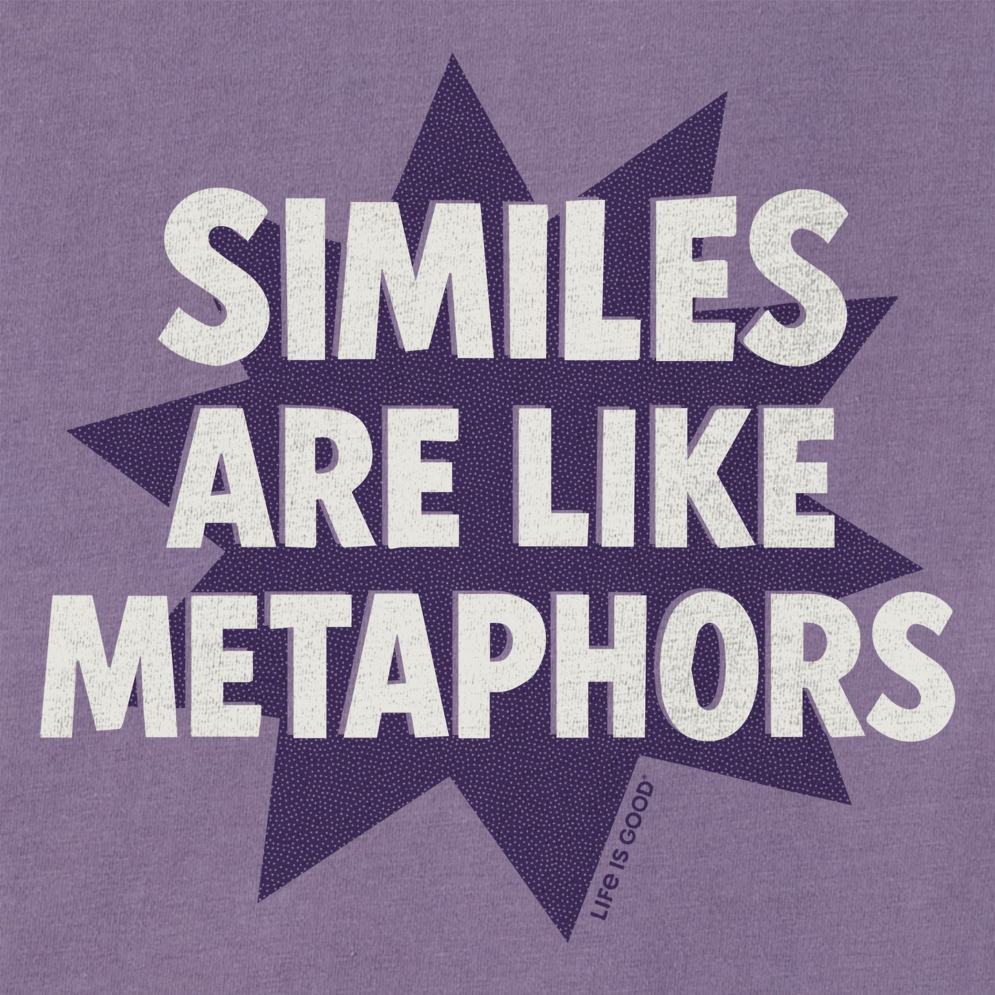 Women's Similes are like Metaphors Short Sleeve Crusher Tee