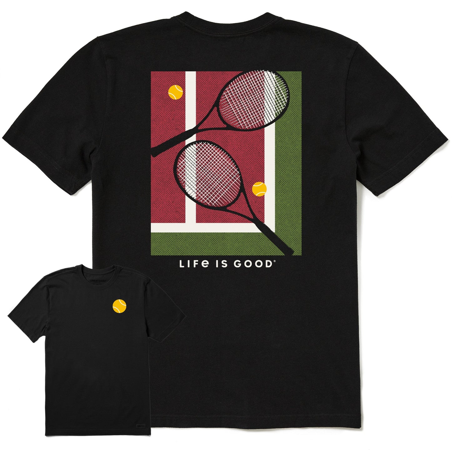 Men's Tennis Court Short Sleeve Tee
