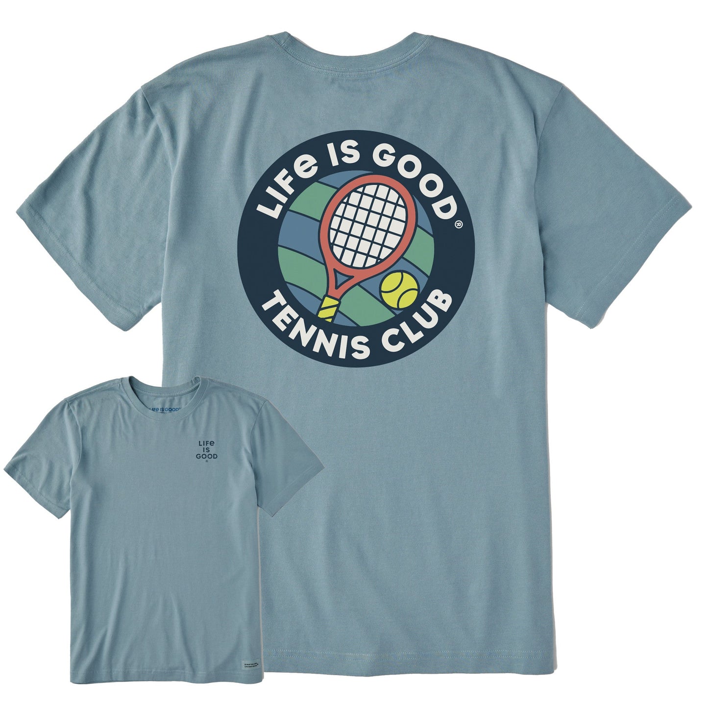 Men's Life is Good Tennis Club Short Sleeve Crusher Tee