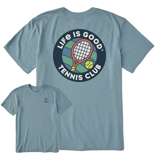 Men's Life is Good Tennis Club Short Sleeve Crusher Tee