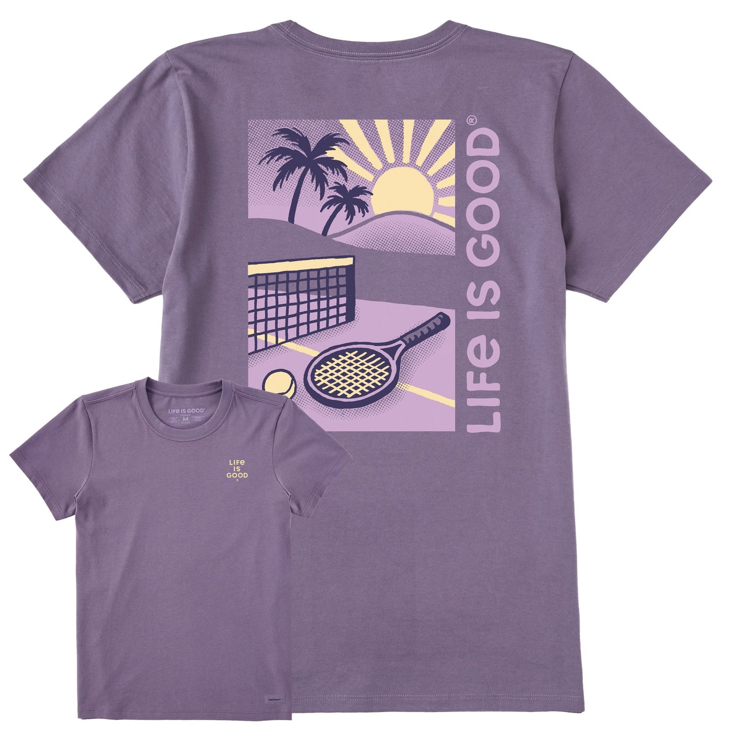 Women's Tennis Court Beach Short Sleeve Crusher Tee