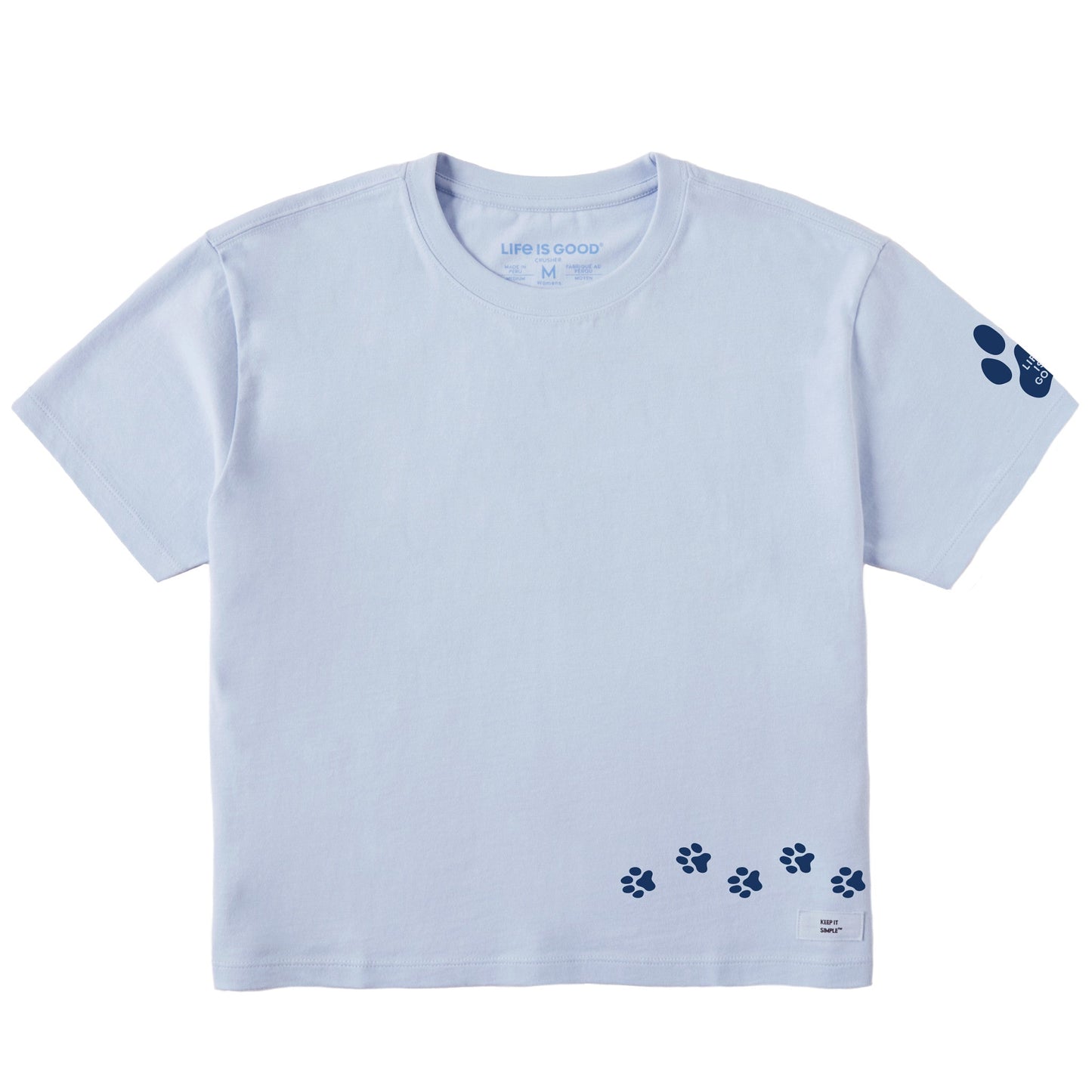 Women's Walking Paws Short Sleeve Crusher Boxy Tee