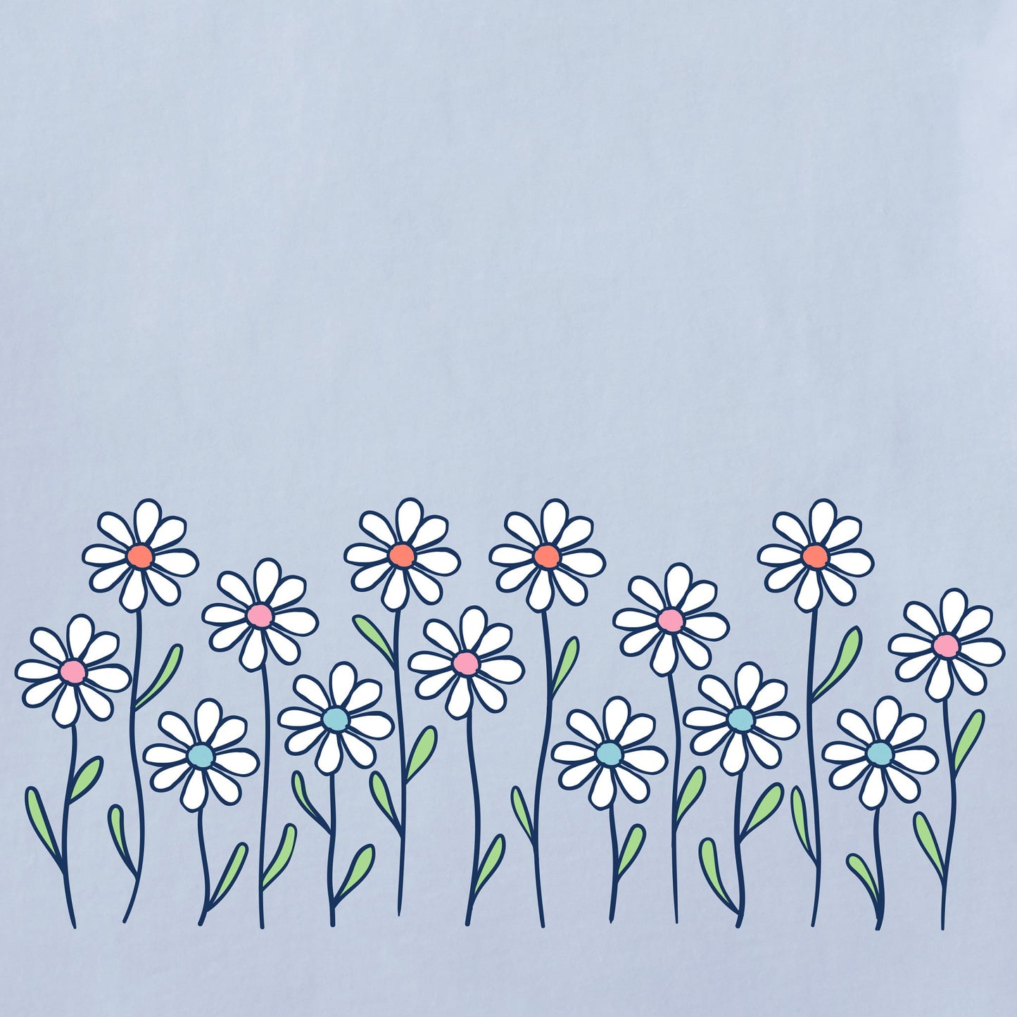 Women's Vintage Daisy Garden Short Sleeve Crusher Boxy Tee