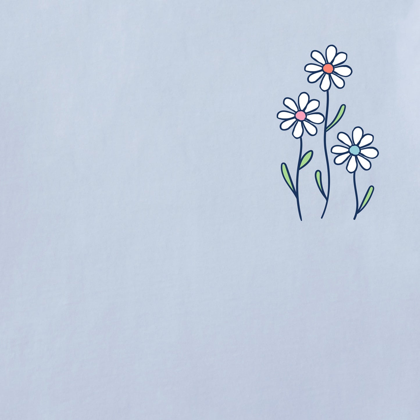 Women's Vintage Daisy Garden Short Sleeve Crusher Boxy Tee