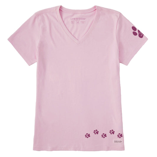 Women's Walking Paws Short Sleeve Crusher Vee