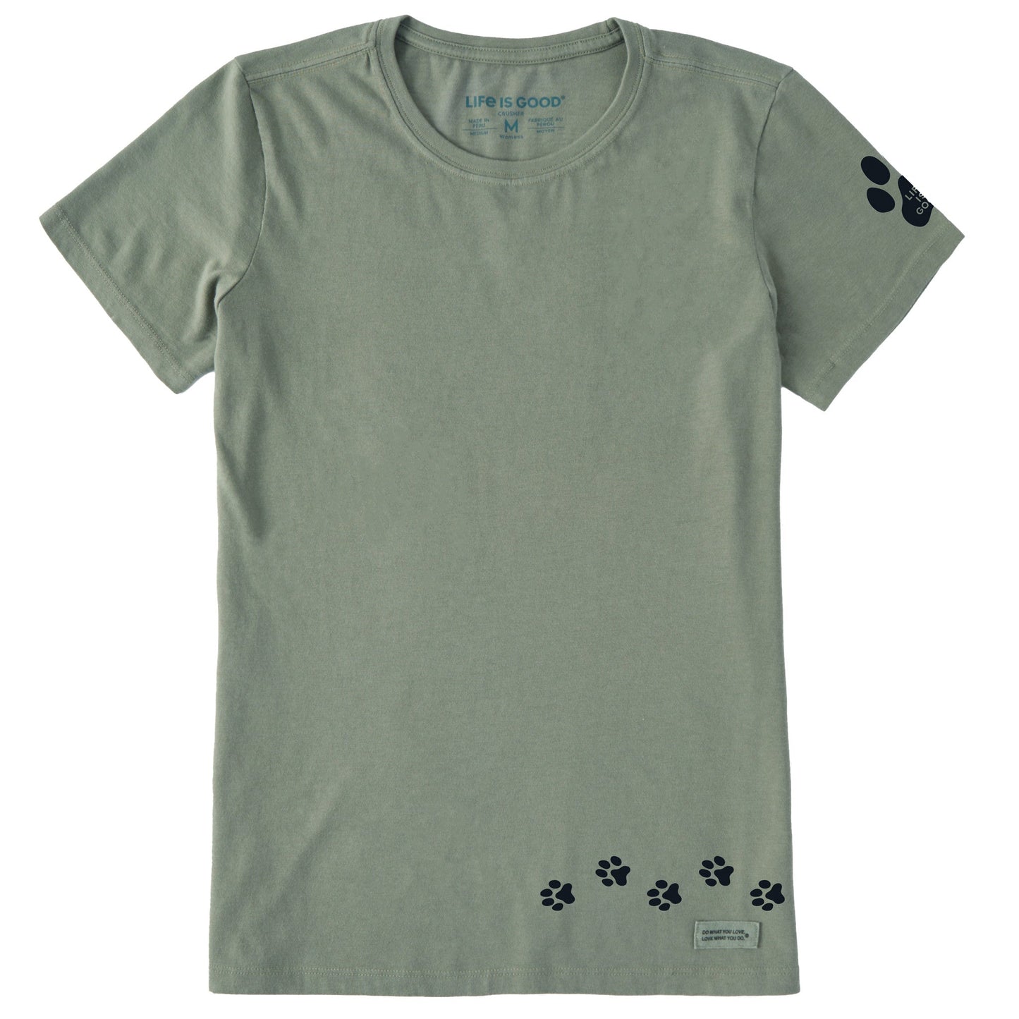 Women's Walking Paws Short Sleeve Crusher Tee