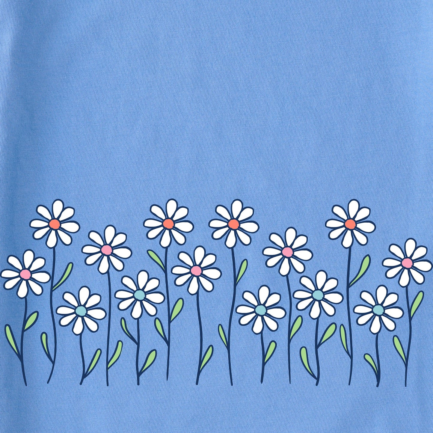 Women's Vintage Daisy Garden Short Sleeve Crusher Tee