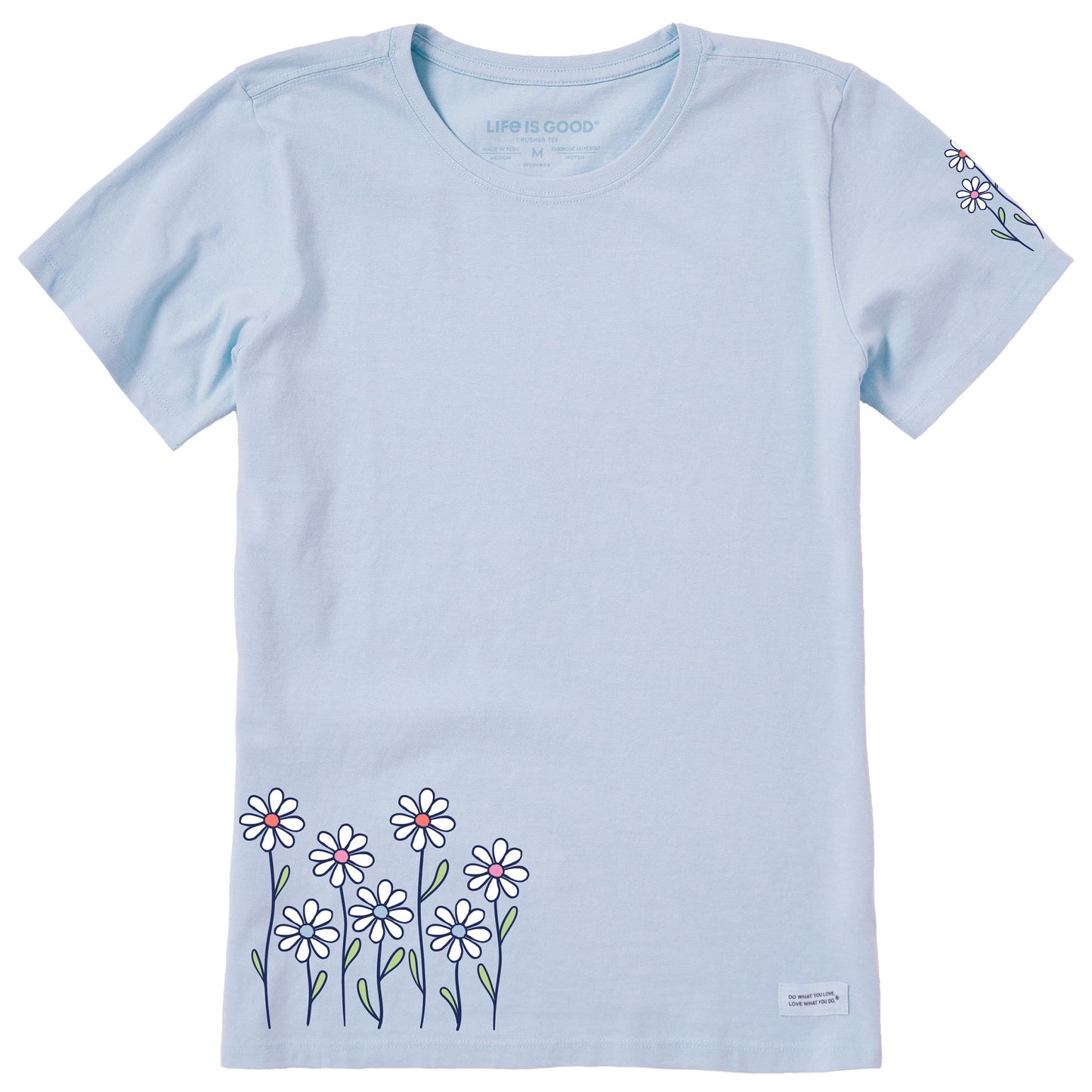 Women's Vintage Daisy Garden Short Sleeve Crusher Tee