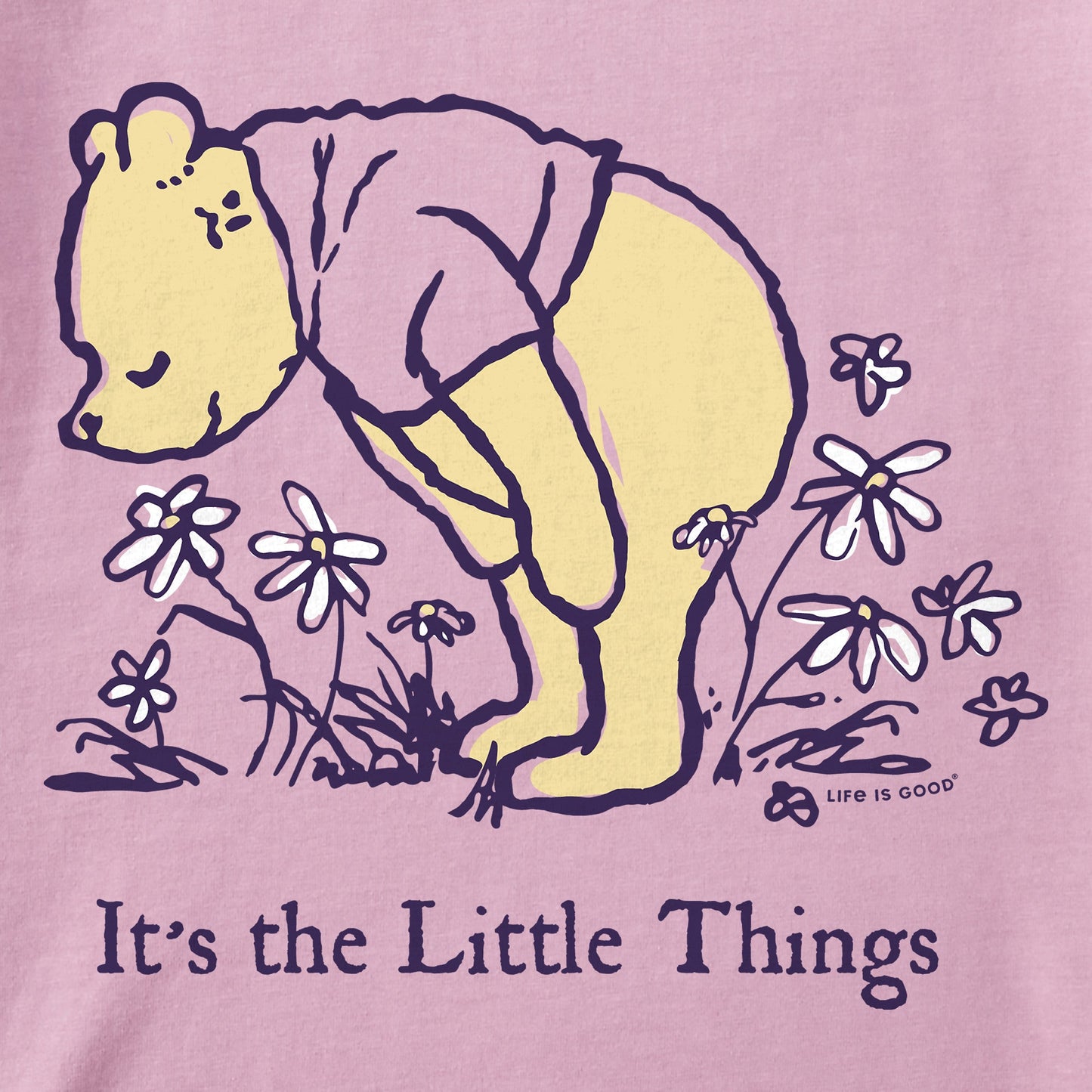 Kids It's the Little Things Winnie Short Sleeve Crusher Tee