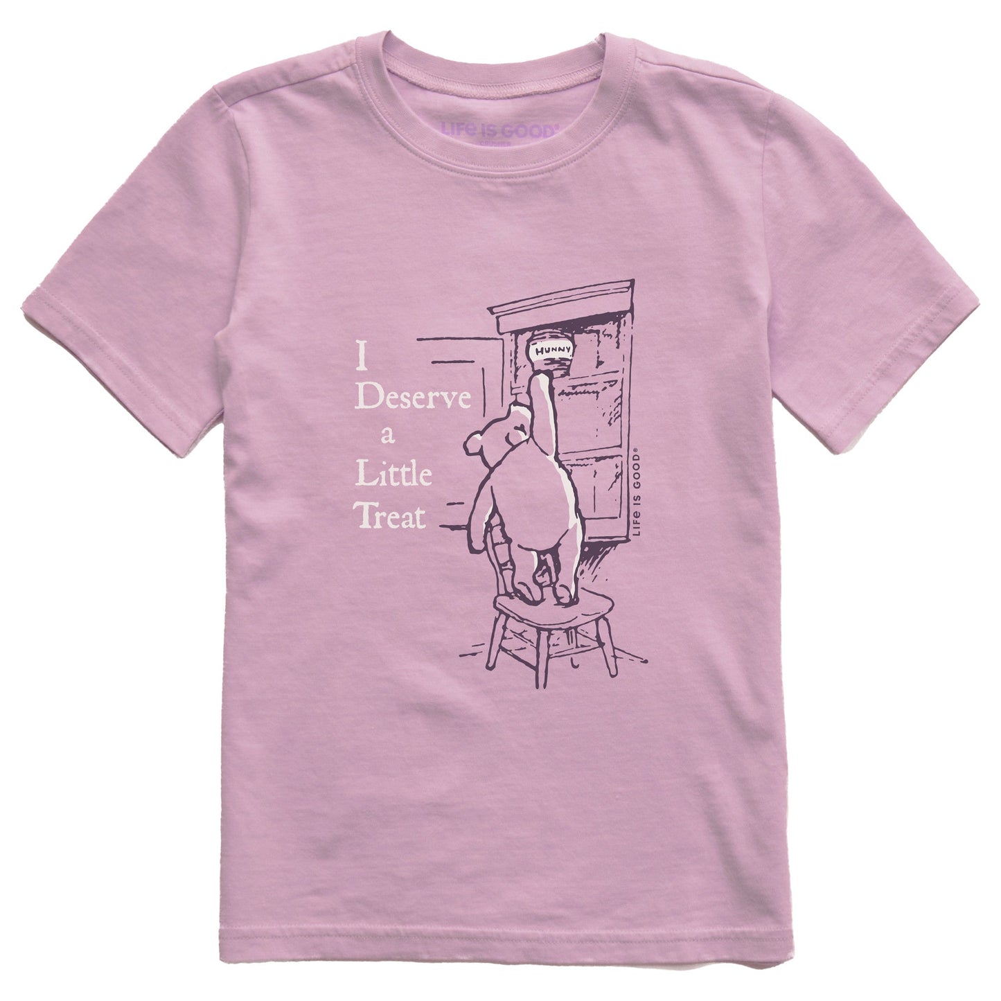 Kids I Deserve a Little Treat Winnie Short Sleeve Crusher Tee