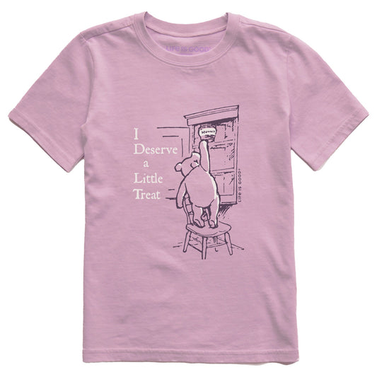 Kids I Deserve a Little Treat Winnie Short Sleeve Crusher Tee