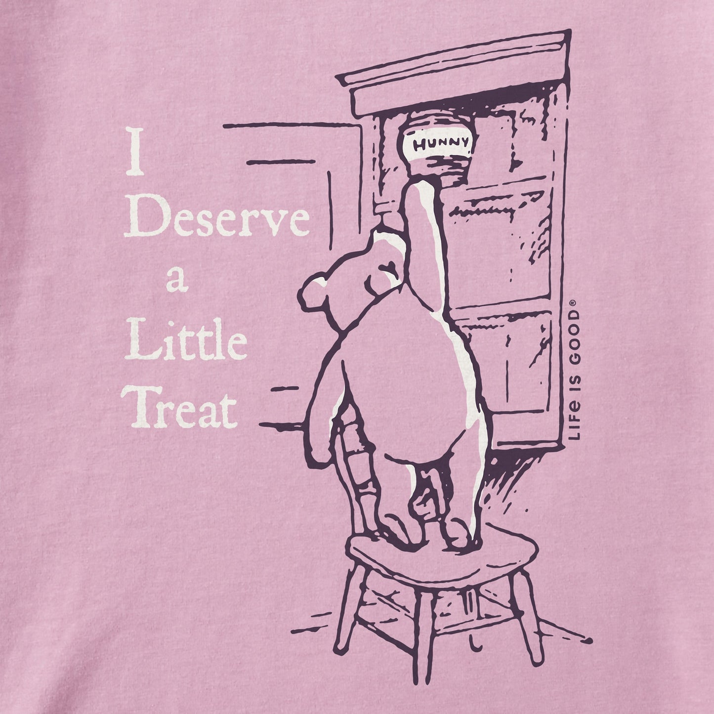 Kids I Deserve a Little Treat Winnie Short Sleeve Crusher Tee