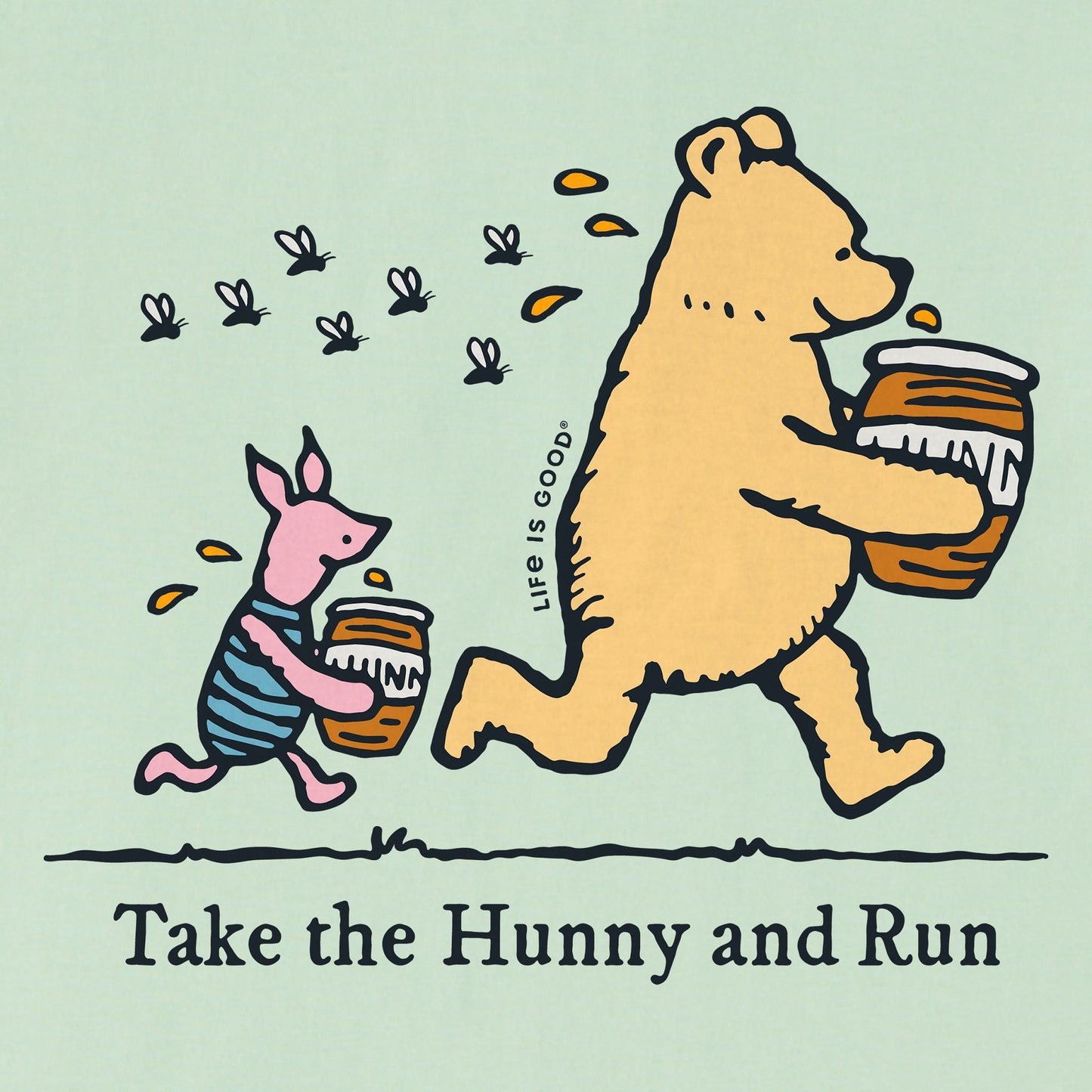 Kids Take the Hunny and Run Short Sleeve Crusher Tee