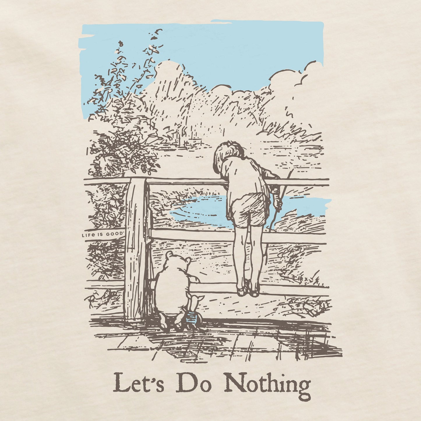 Men's Let's Do Nothing Winnie Short Sleeve Crusher Tee