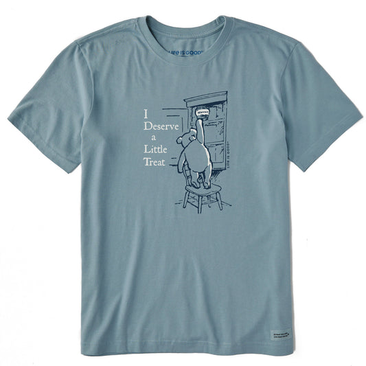 Men's I Deserve a Little Treat Winnie Short Sleeve Crusher Tee