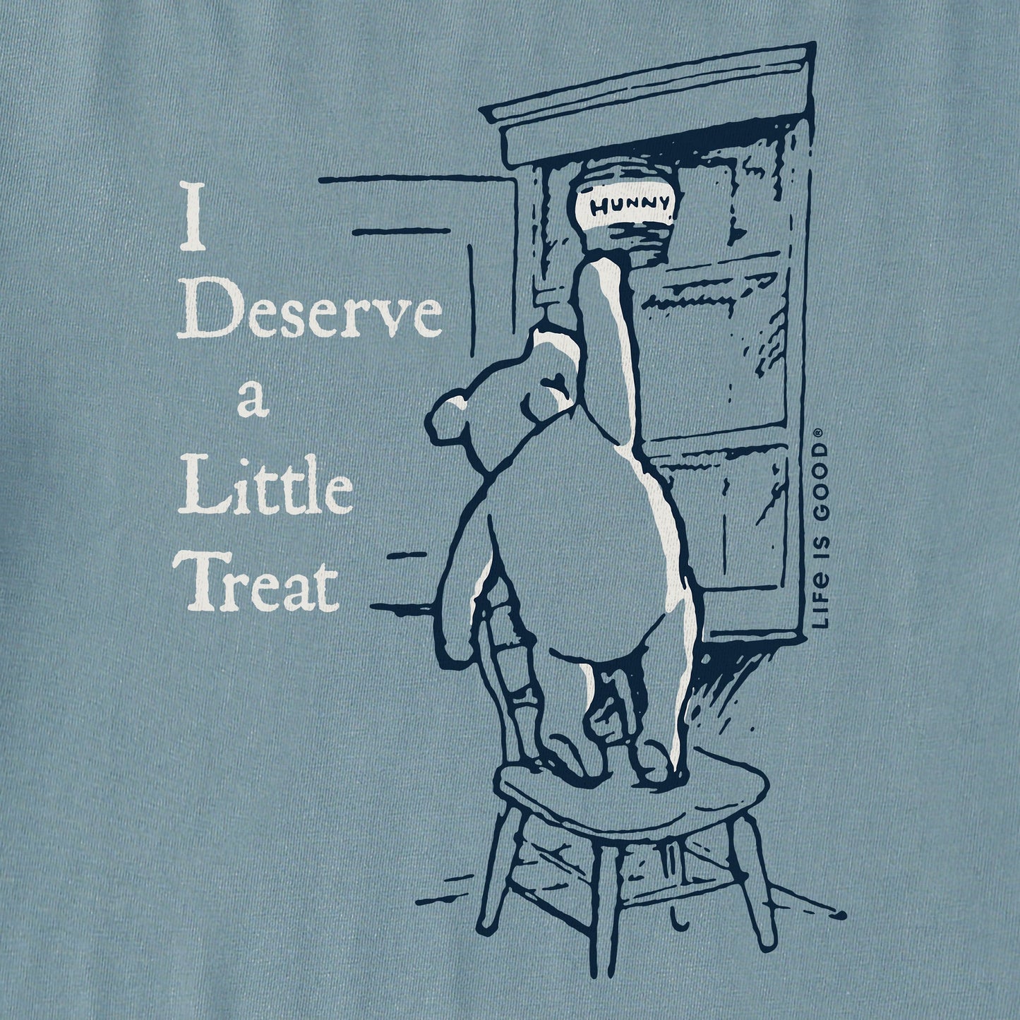 Men's I Deserve a Little Treat Winnie Short Sleeve Crusher Tee