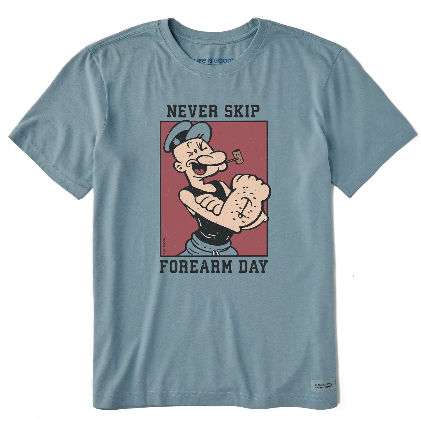 Men's Never Skip Forearm Day Short Sleeve Crusher Tee