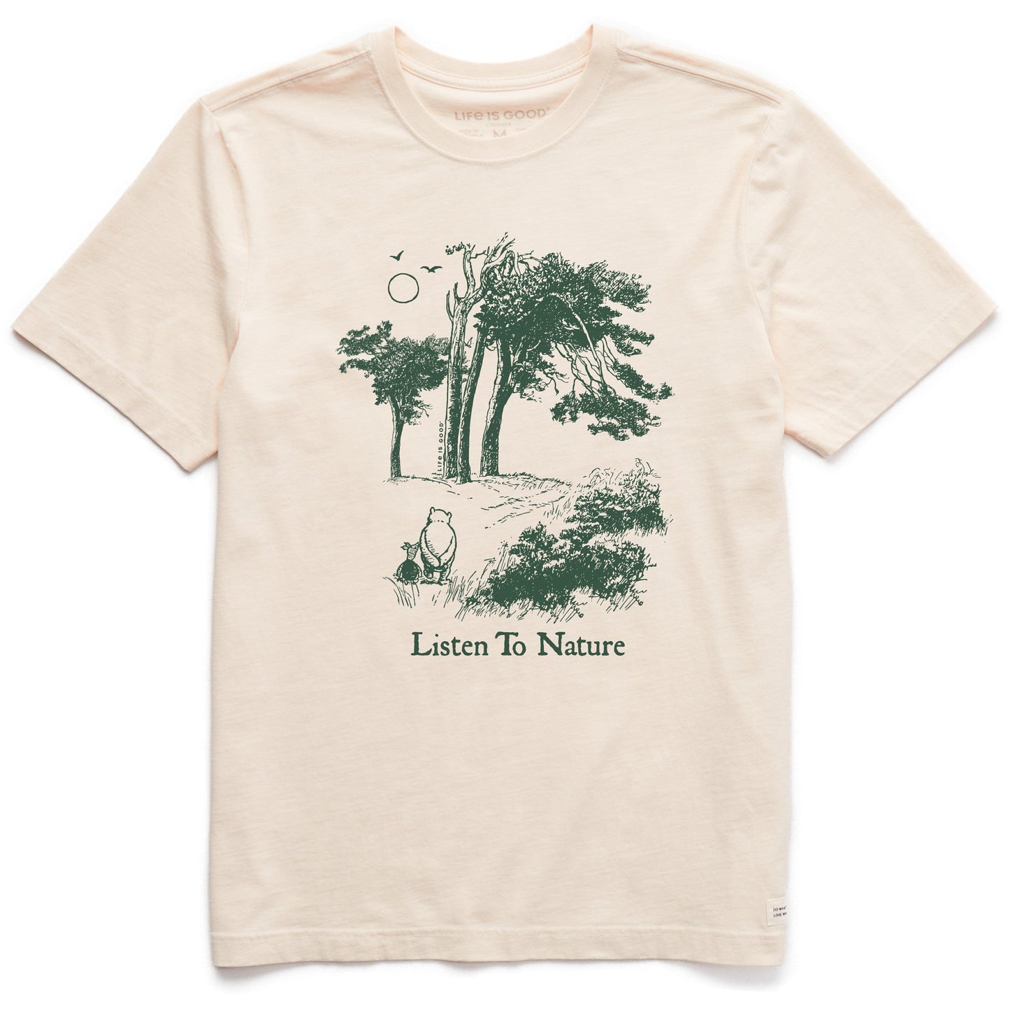 Men's Listen to Nature, Winnie Short Sleeve Crusher Tee