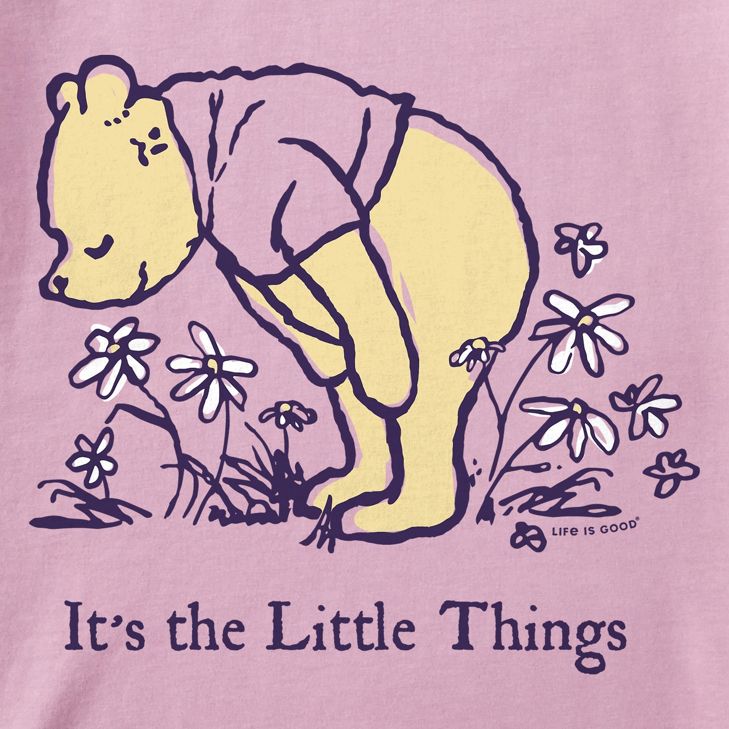 Toddler It's the Little Things Winnie Short Sleeve Crusher Tee