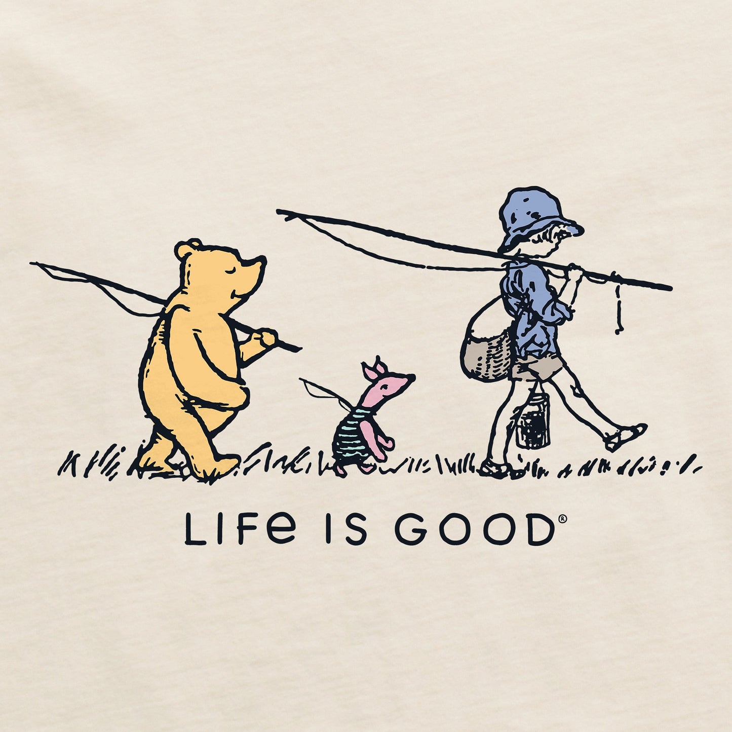 Women's Gone Fishin' Winnie Short Sleeve Crusher Tee