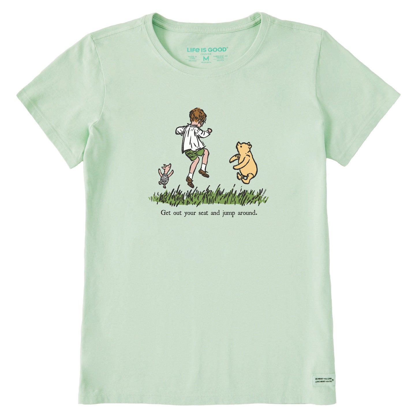 Women's Get Out Your Seat and Jump Around Short Sleeve Crusher Tee