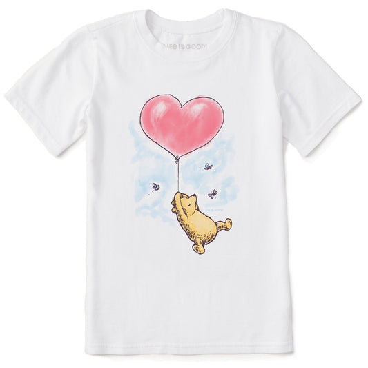 Kids Winnie Red Balloon Short Sleeve Crusher Tee