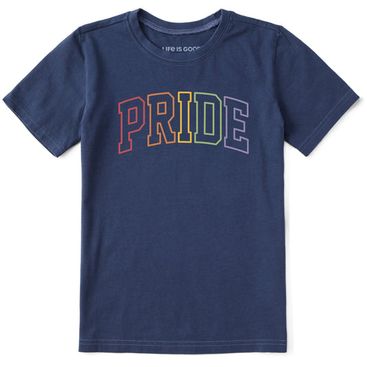 Kids Pride Athletic Arch Short Sleeve Crusher Tee