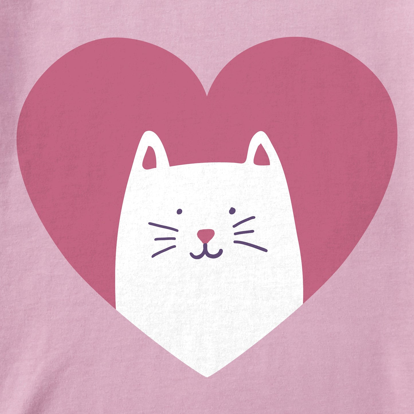 Kids Heart Cat Short Sleeve Crusher Tee