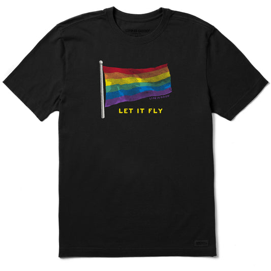 Men's Pride Flag Let it Fly Short Sleeve Tee