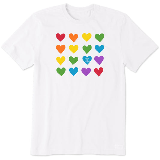 Men's Pride Hearts Short Sleeve Tee