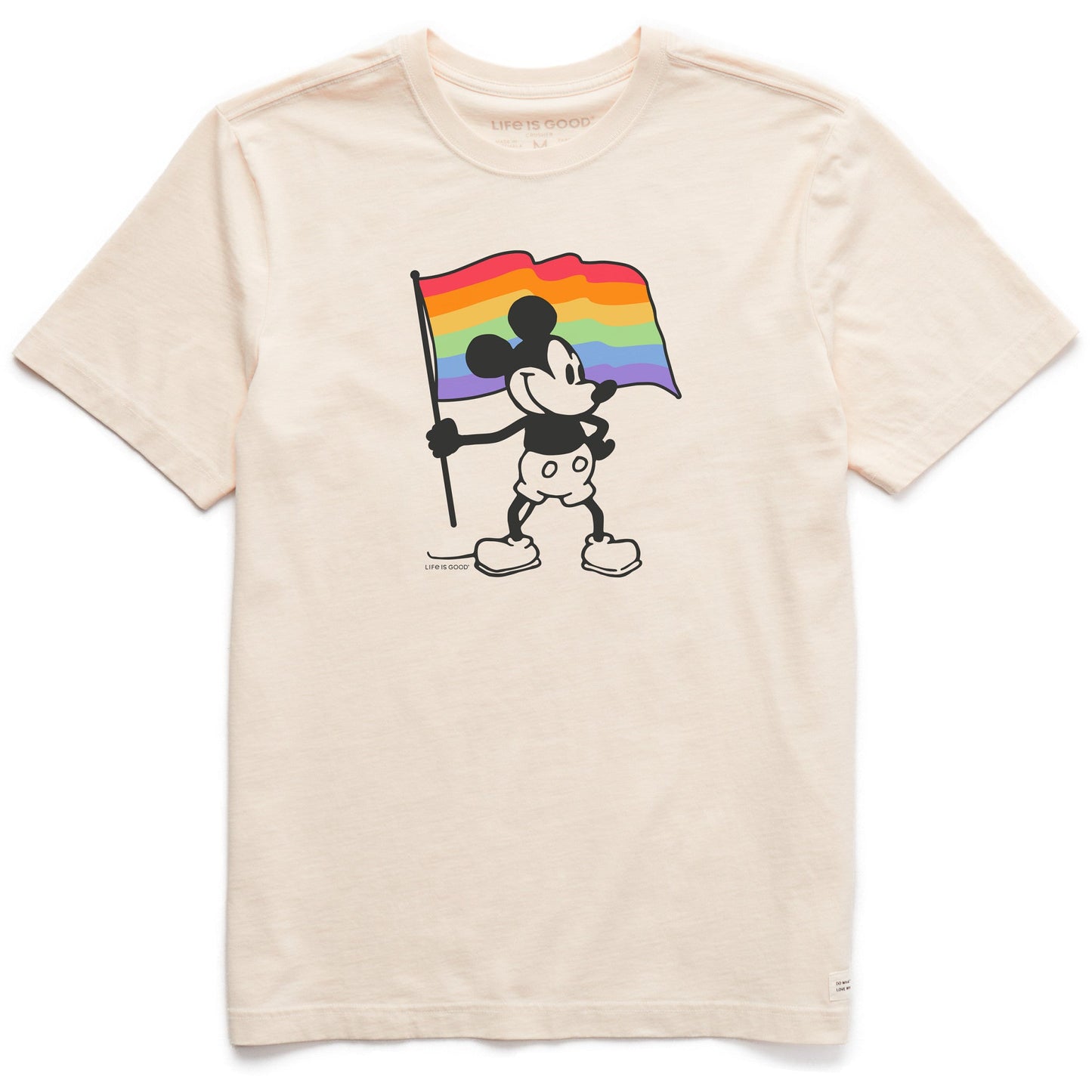 Men's Willie Pride Flag Short Sleeve Crusher Tee
