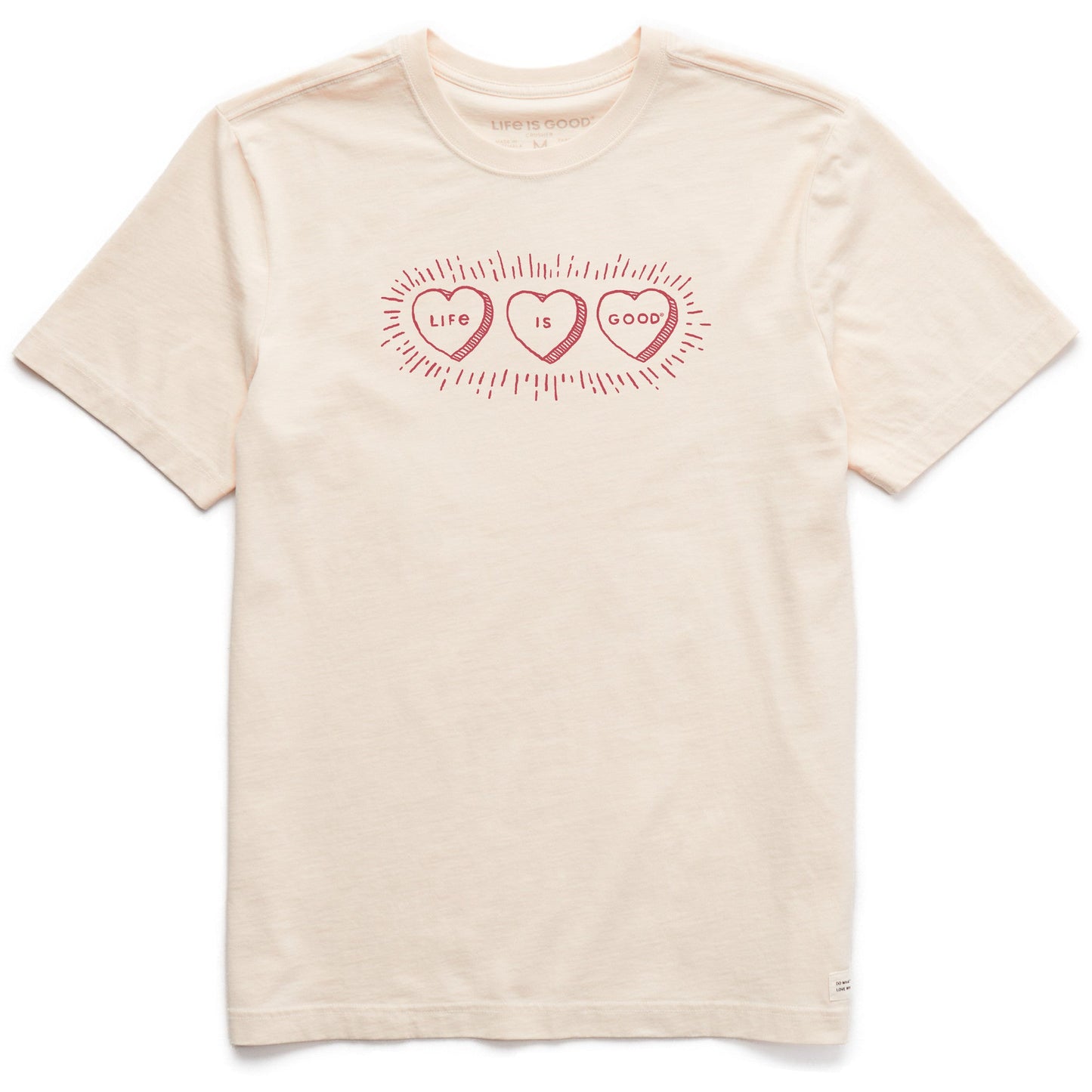 Men's Three LIG Hearts Short Sleeve Crusher Tee