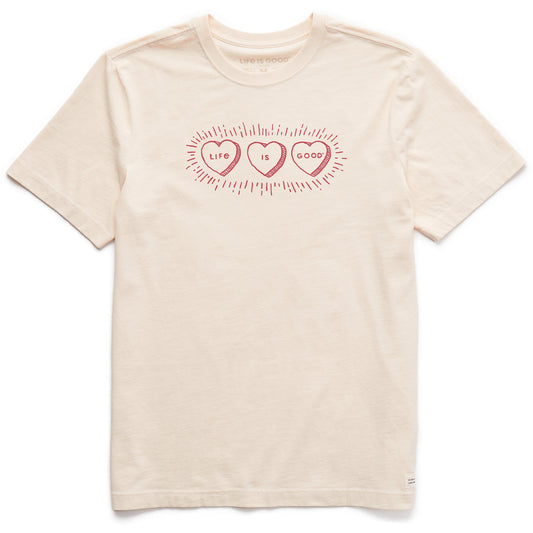 Men's Three LIG Hearts Short Sleeve Crusher Tee