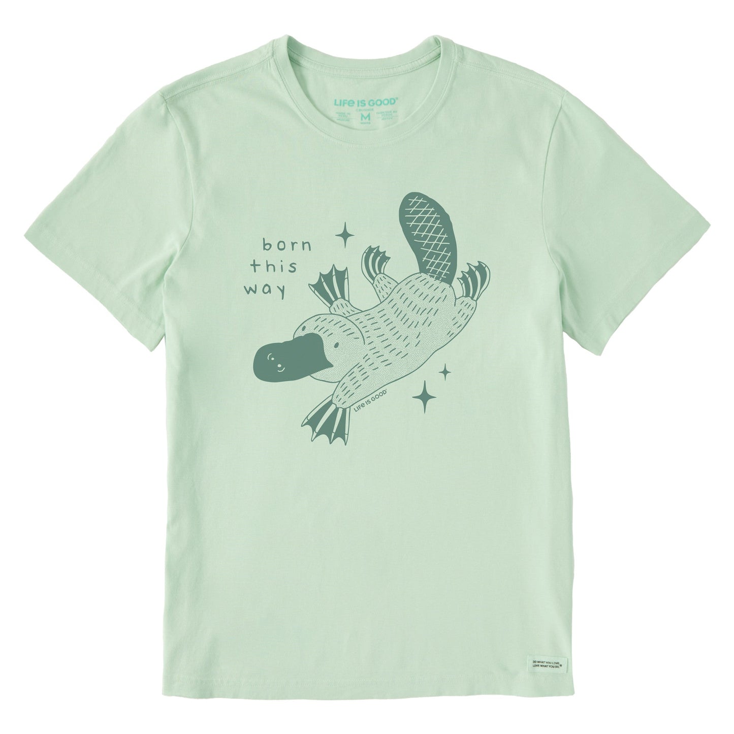Men's Born This Way Platypus Short Sleeve Crusher Tee
