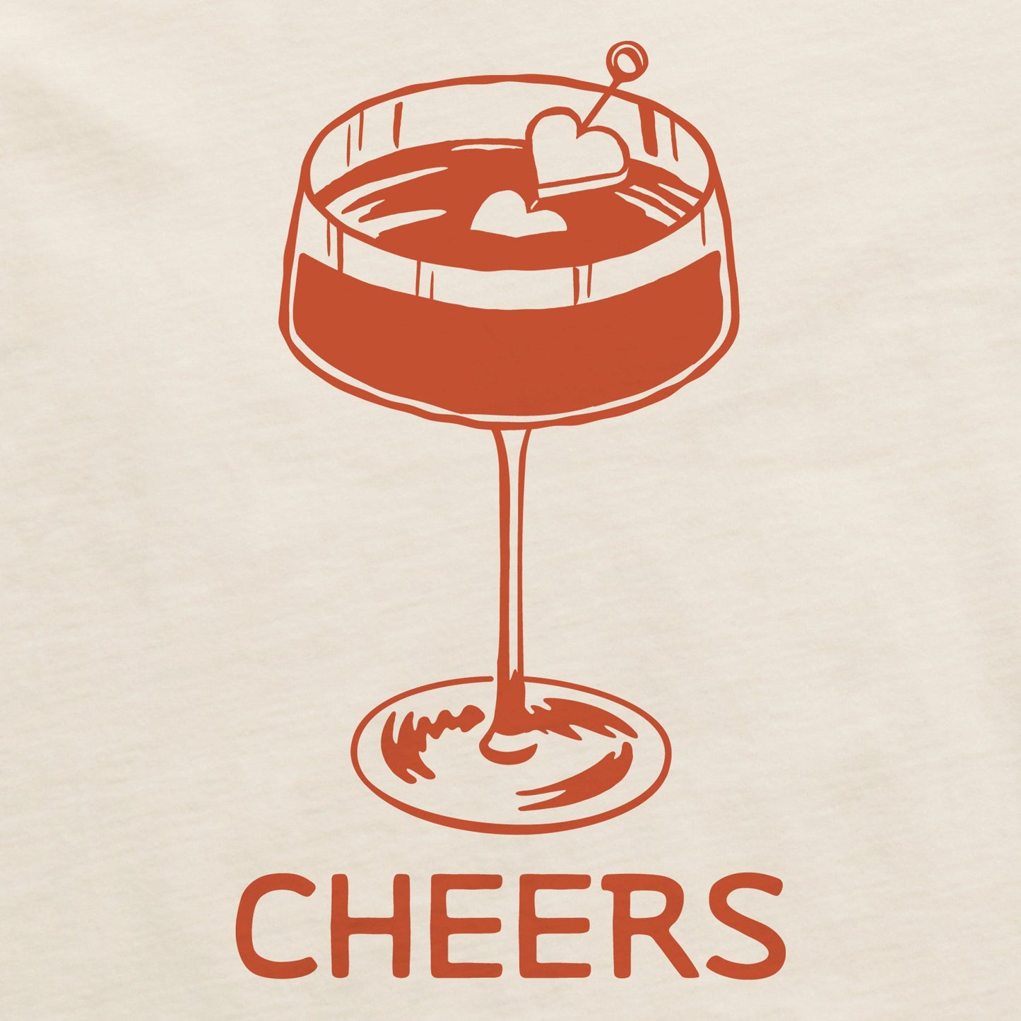 Women's Cheers Cocktail Short Sleeve Crusher Boxy Tee