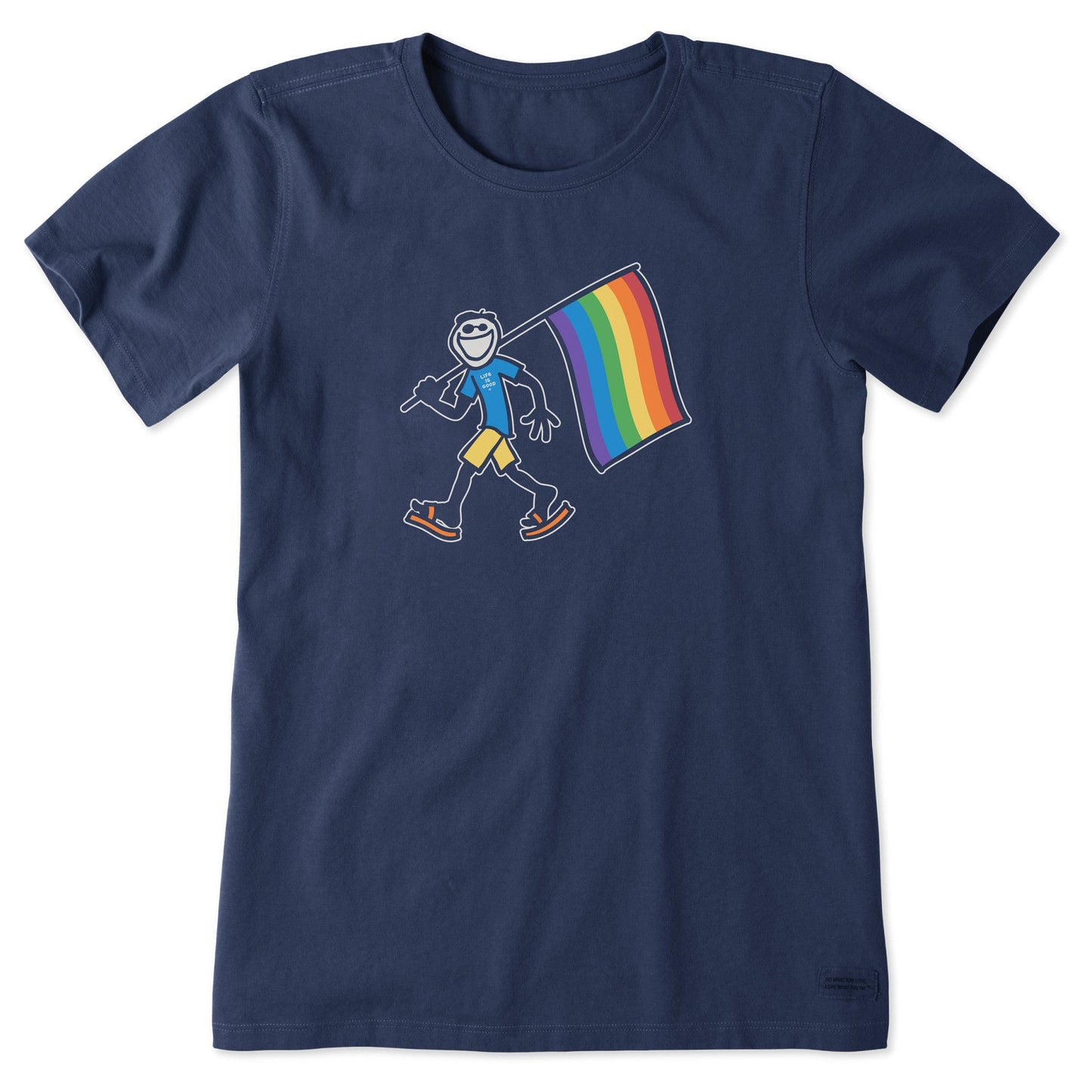 Women's Jake Carrying Pride Flag Short Sleeve Tee