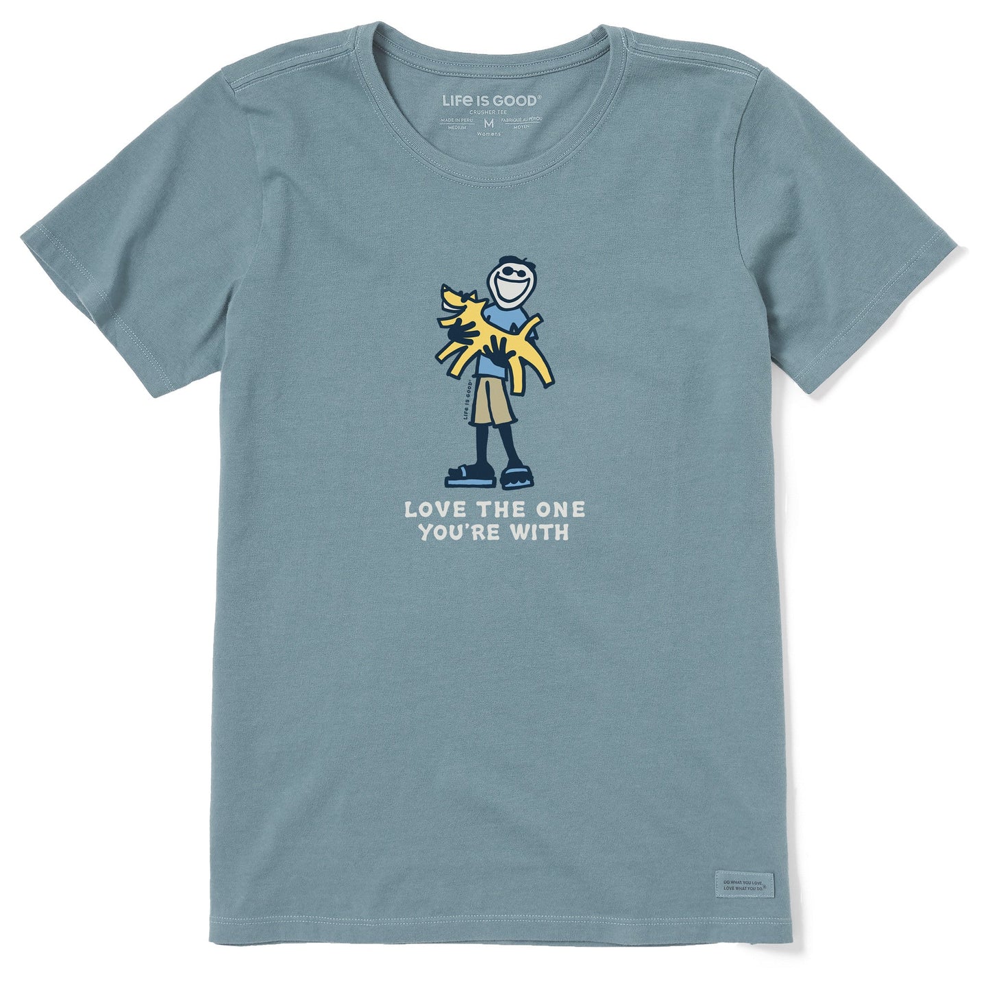 Women's Jake and Rocket Love the One You're With Short Sleeve Crusher Tee