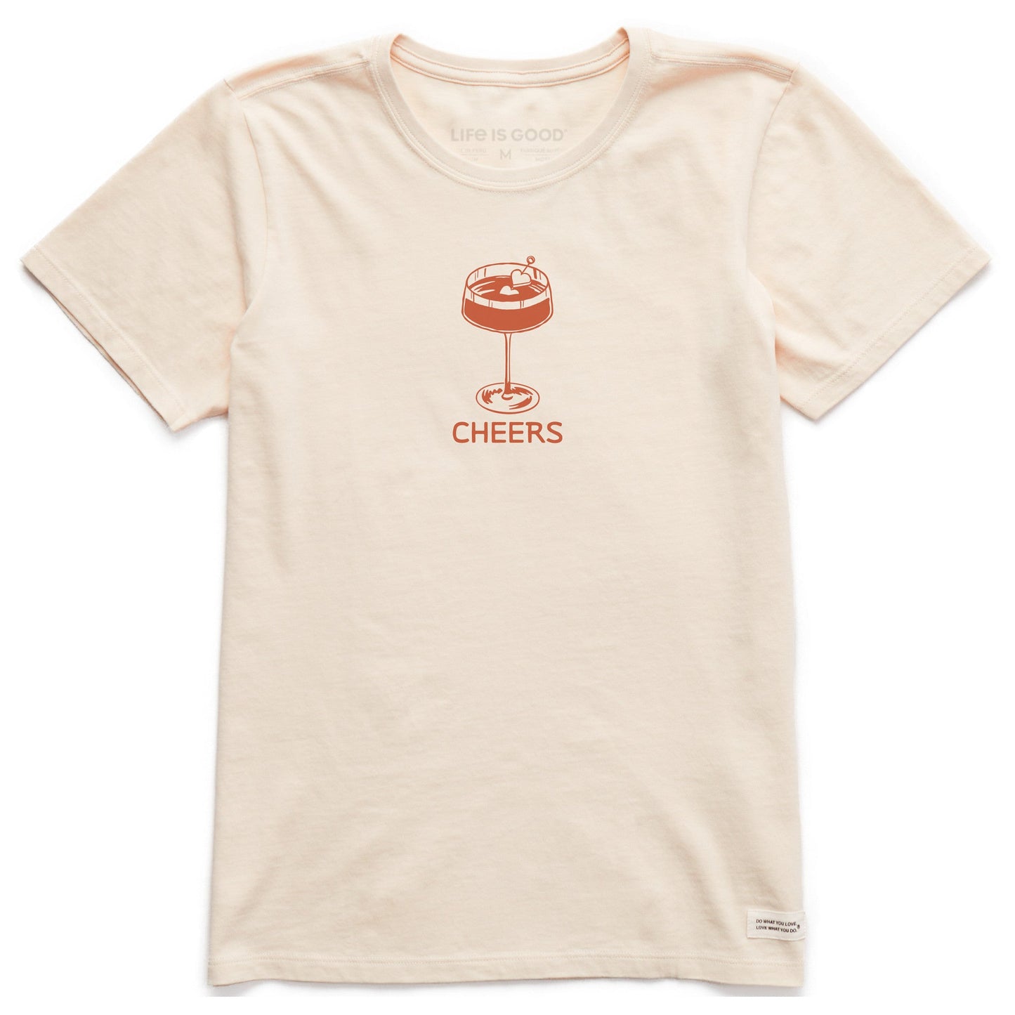 Women's Cheers Cocktail Short Sleeve Crusher Tee