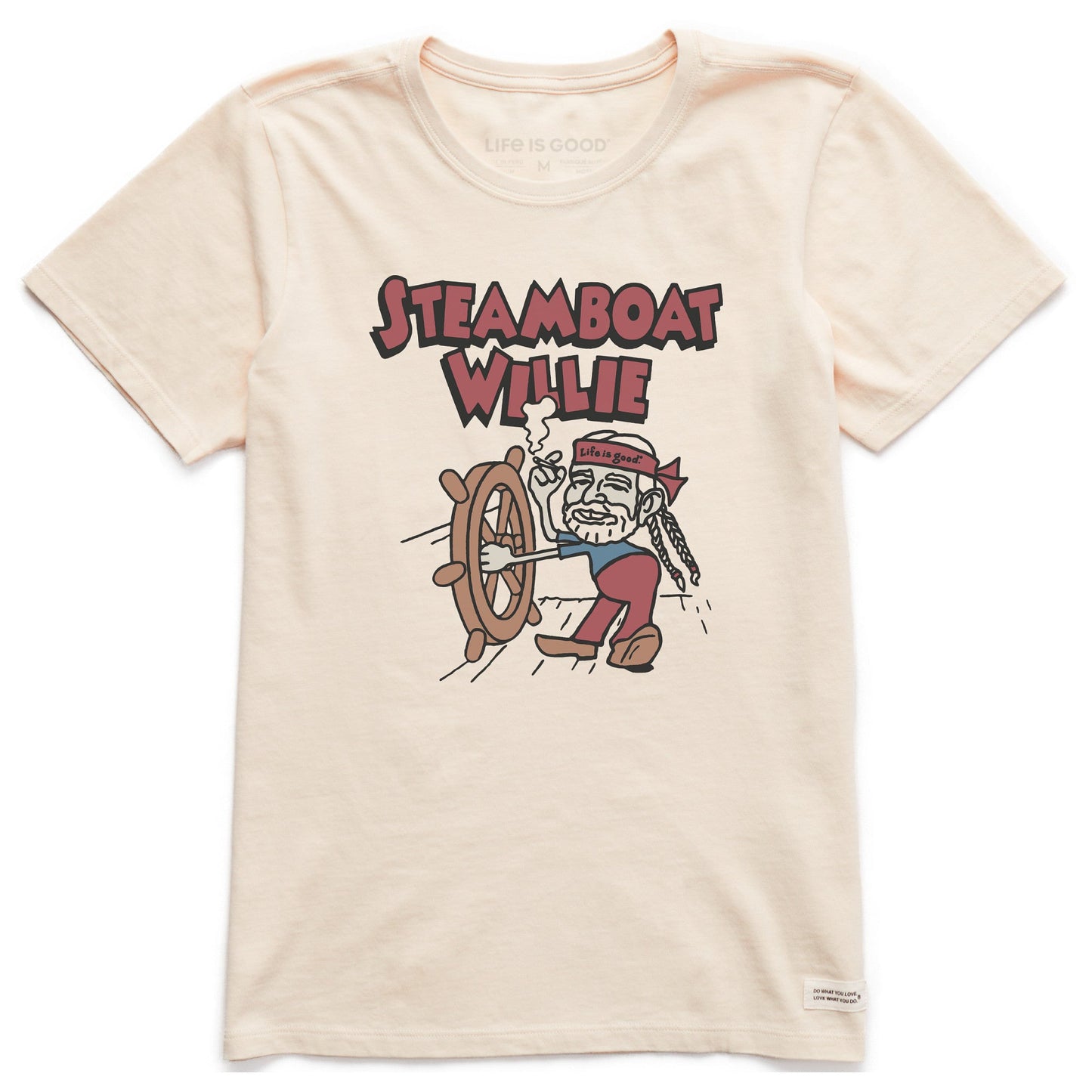 Women's Steamboat Willie Nelson Short Sleeve Crusher Tee