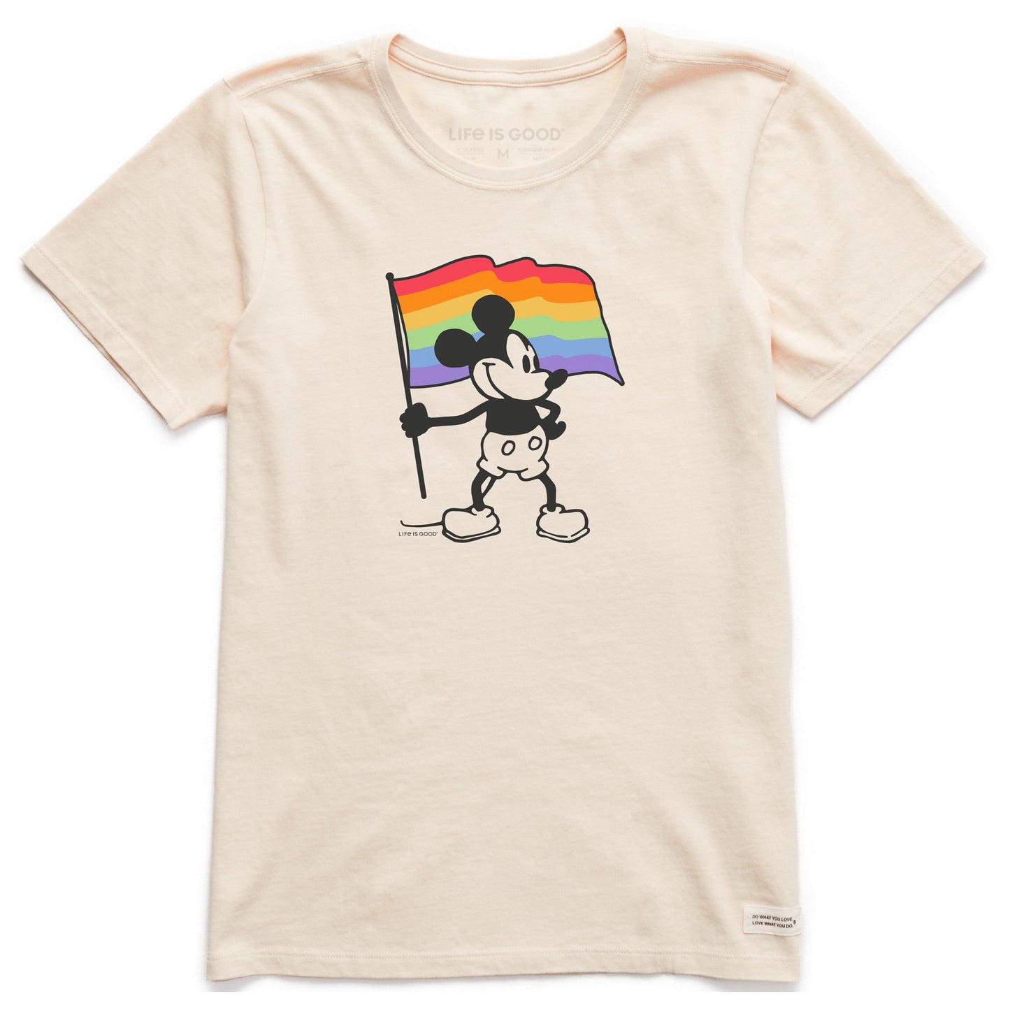 Women's Willie Pride Flag Short Sleeve Crusher Tee