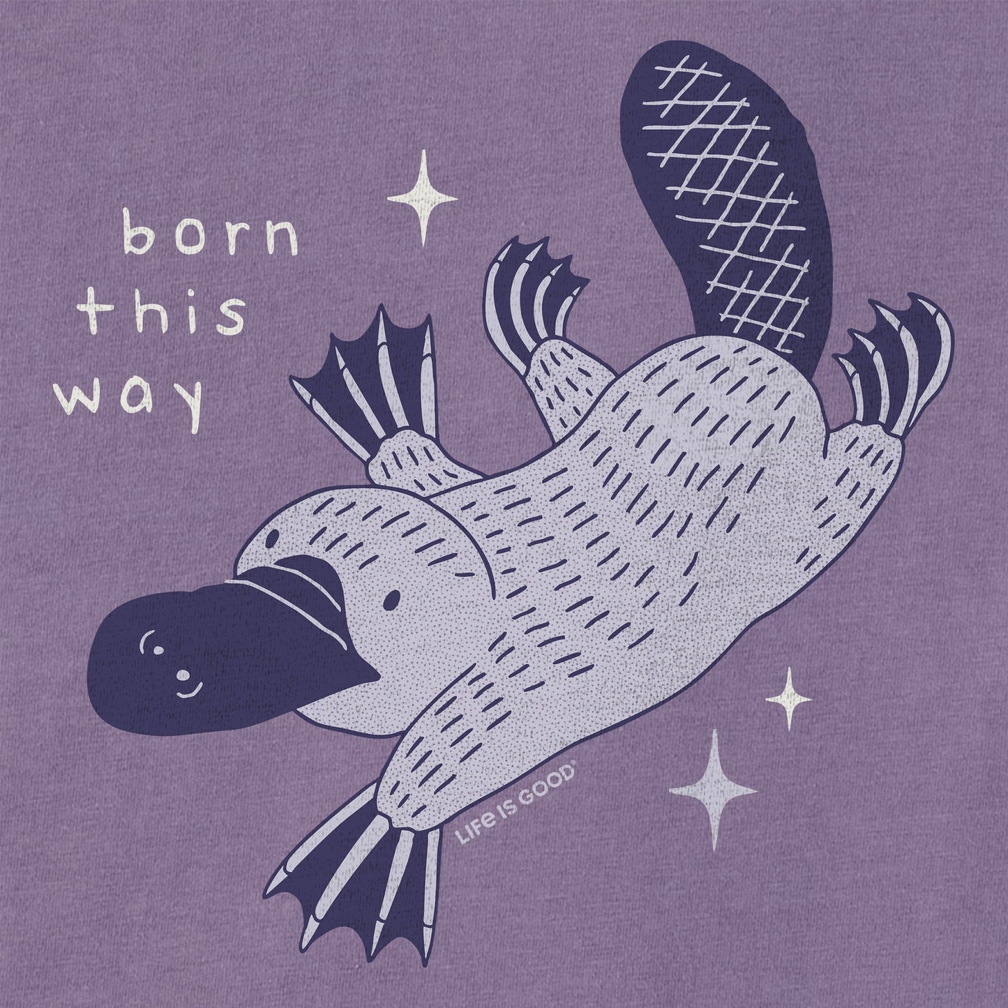 Women's Born This Way Platypus Short Sleeve Crusher Tee