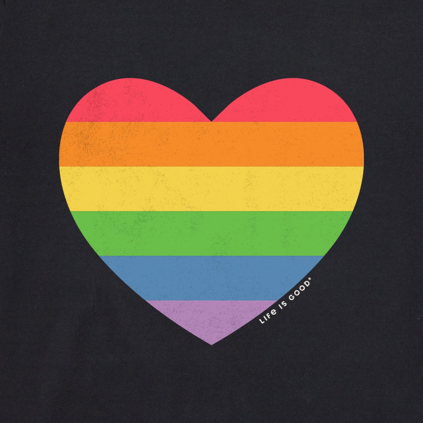 Women's Rainbow Pride Heart Crusher-LITE Shrunken Tee