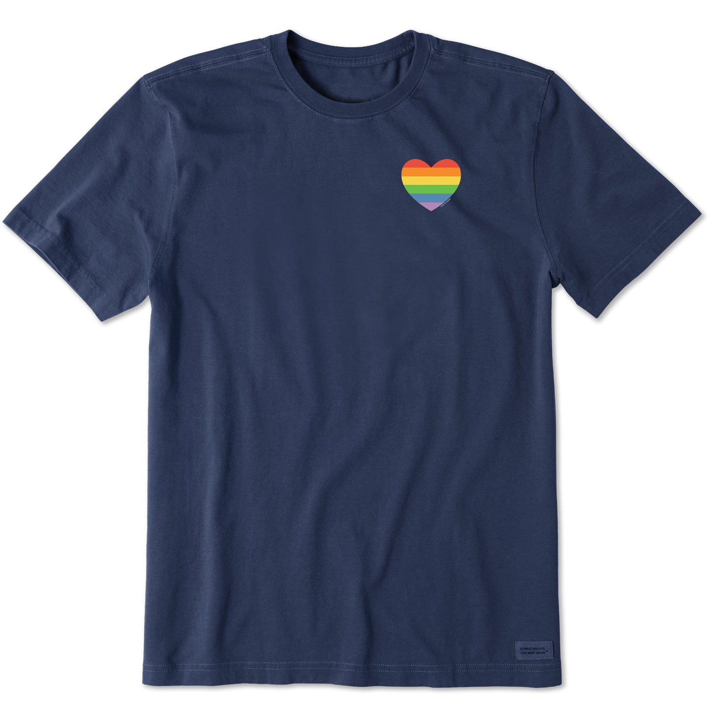 Men's Rainbow Pride Heart Short Sleeve Tee