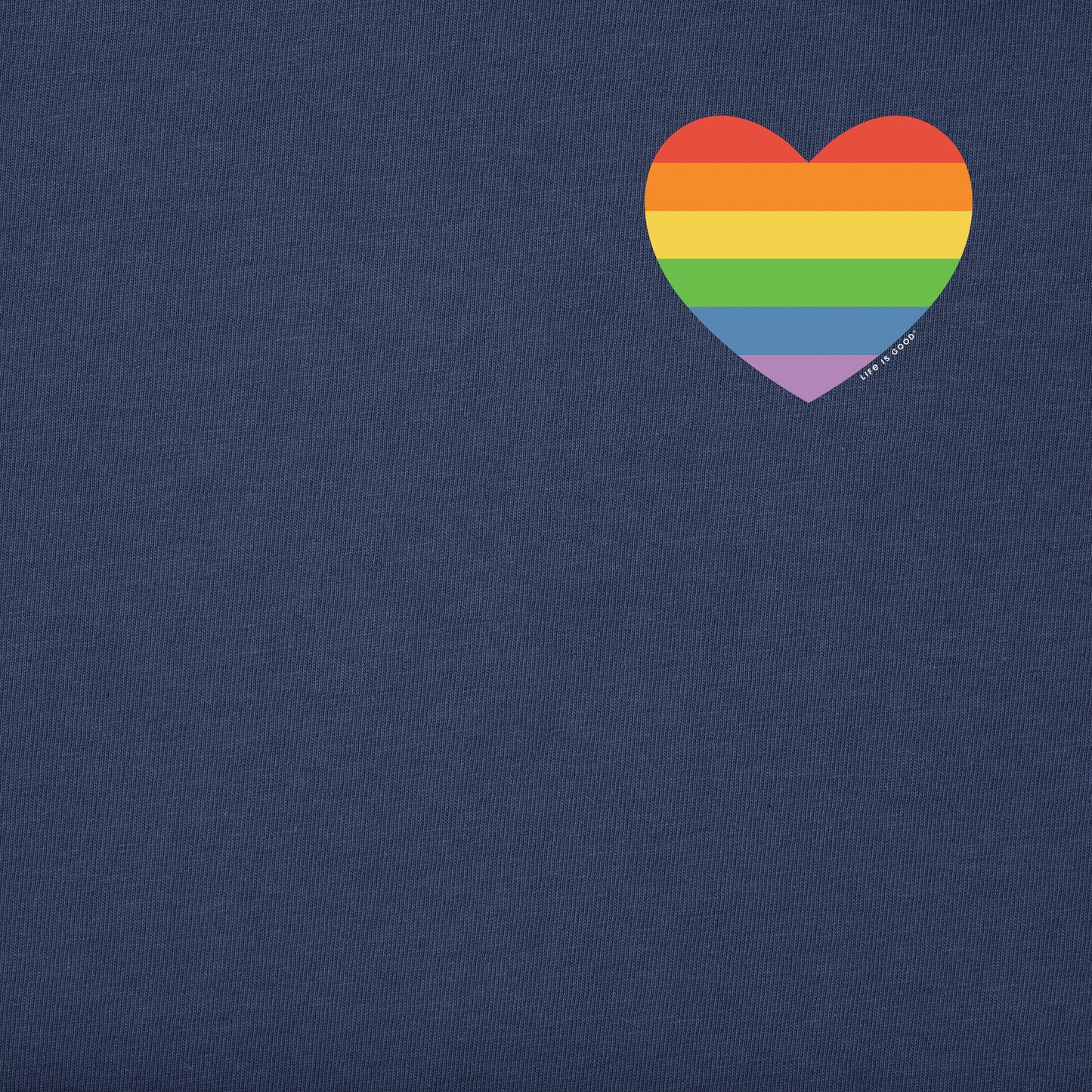 Men's Rainbow Pride Heart Short Sleeve Tee